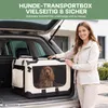 Faltbare Hundebox Transporttasche Transportbox Auto Katze Produktbild-Vorschau 3