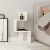 DECORTIE  Rosie Beistelltisch  Weiß , 30 x 72 x 42 cm Produktbild-Vorschau 1