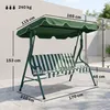 Outsunny Hollywoodschaukel Gartenschaukel Verstellbares Produktbild-Vorschau 3