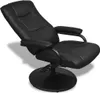 vidaXL Fauteuil TV avec repose-pieds Noir Similicuir Voir les images du produit 8