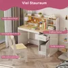 Scrivania per bambini COSTWAY, scrivania per bambini in Anteprima dell’immagine prodotto 4