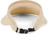 styleBREAKER Papierstroh Visor Cap einfarbig | Sonnenvisier Produktbild-Vorschau 3