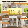 OKWISH Buffet - Buffet Haut de Cuisine avec Vitrine et Voir les images du produit 5