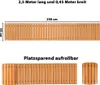 Bituxx Gartenweg ausrollbar Zedernholz geriffelt 250x45cm Produktbild-Vorschau 3