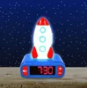 Sveglia con design Rocket 3D Luce notturna ed effetti Anteprima dell’immagine prodotto 10