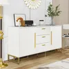 Merax Kommode Sideboard, mit 2 Türen & 3 Schubladen, Produktbild-Vorschau 3