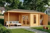 Alpholz 5-Eck Gartenhaus Liwa mit Anbau 728x317cm Imprägn. Produktbild-Vorschau 5