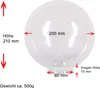 Kugelglas Lampenglas Blasenglas Ø 200mm Leuchtenglas Produktbild-Vorschau 2