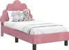 vidaXL Kinderbettgestell mit Kopfteil Rosa 70 x 140 cm Samt Produktbild-Vorschau 1