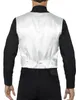 The back of a man wearing a silver vest over a black shirt and black pants. Náhled obrázku produktu