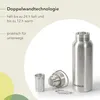 Edelstahl Trinkflasche 0,5l isoliert auslaufsicher mit Produktbild-Vorschau 7