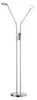Fischer & Honsel LED Standlampe DENT Silber 150cm Produktbild-Vorschau 2