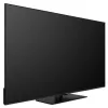 A black Panasonic LED Smart TV is shown from a side angle, resting on its stand. Produktbild-Vorschau