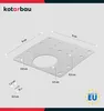 KOTARBAU® sada 2 závesov opravná doska 9 x 9 cm opravný kus Náhľad obrázku produktu 3