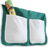 Bett-Tasche für Hoch- und Etagenbetten Dunkelgrün-Weiß Produktbild-Vorschau 2