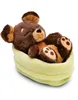 nici Doudou Sleeping Pets chien brun dans un panier vert Voir les images du produit 2