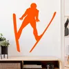 Skispringen Sportler Figur Wandtattoo Wandaufkleber Wall Produktbild-Vorschau 1
