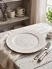 Clayre & Eef Soucoupe Ø 33 cm Blanc Doré Plastique Voir les images du produit 3