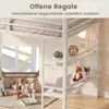 Łóżko piętrowe COSTWAY o wymiarach 90x200 cm z drabiną i Podgląd zdjęcia produktu 7