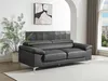 Ledersofa 3-Sitzer - Anthrazit - SOLANGE Produktbild-Vorschau 2
