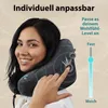 FLOWZOOM AIR Aufblasbares Reise-Nackenkissen mit Kapuze, Produktbild-Vorschau 7