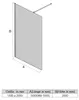 Duschwand Walk in dusche 100x200cm Milchglas Produktbild-Vorschau 7