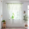 2 Stück Vorhänge Weiß Blatt Stickerei Voile Transparent Produktbild-Vorschau 9