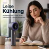 Tragbarer Handventilator wiederaufladbar USB-C, Mini Produktbild-Vorschau 6