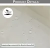 Close-up of a beige fabric with water droplets on it, indicating a waterproof feature. Produktbild-Vorschau