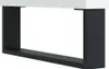 A modern white tabletop supported by a black frame. Anteprima dell’immagine prodotto
