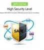 A graphic illustration promoting internet security with a shield and various icons. Podgląd zdjęcia produktu