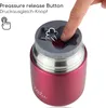 Milu® Thermobehälter für Essen 650ml, Edelstahl Produktbild-Vorschau 4