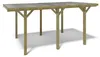 Tettoia posto auto coperto in legno 3.04x5.12 m - 15.56 m2 Anteprima dell’immagine prodotto 1