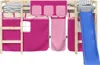 vidaXL Vorhänge für Hochbett Rosa Polyester Produktbild-Vorschau 5