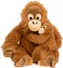 A mother and baby orangutan plush toy sitting together. Podgląd zdjęcia produktu