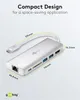 goobay USB C Multiport Adapter HDMI 4K 30 Hz USB/CR/RJ45/PD Voir les images du produit 9