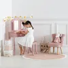 Kinderfrisiertisch und hocker "sissi" rosa l60cm  - Voir les images du produit 2