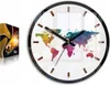 ModernClock, wanduhr,Map colorfull, wanduhr 30cm, Modern Produktbild-Vorschau 1