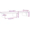 Monitorstandaard 100x27x15 cm bewerkt hout sonoma Productafbeelding-voorbeeld 9