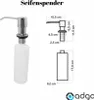 ADGO® Spülbecken Waschbecken Grau 60 cm Wasserhahn Und Produktbild-Vorschau 5