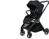 A black stroller shown from a three-quarter angle against a white background. Produktbild-Vorschau