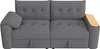 Merax Teddyplüsch Sofa 3-Sitzer modular mit Hydraulik Produktbild-Vorschau 7