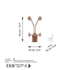 Wallity, Giraffe-C, Wandhaken aus Metall, Kupfer, Produktbild-Vorschau 6