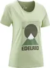 Helles grünes Highball T-Shirt von Edelrid mit Berg- und Sonnenmotiv. Produktbild-Vorschau