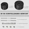 HOMCOM 2 in 1 Hantelnset verstellbare Dumbbellset 20 KG Produktbild-Vorschau 5