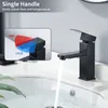 Homelody Czarny kran łazienkowy, bateria umywalkowa do Podgląd zdjęcia produktu 2