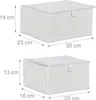 Cestino portaoggetti Relaxdays, set da 2, 2 misure, con Anteprima dell’immagine prodotto 4