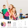 Children playing with musical instruments and karaoke equipment. Produktbild-Vorschau