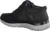 A side view of a black Skechers sneaker with a gray sole. Produktbild-Vorschau