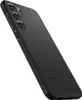 A black smartphone case with a textured pattern is shown from a diagonal angle against a white background. Náhľad obrázku produktu